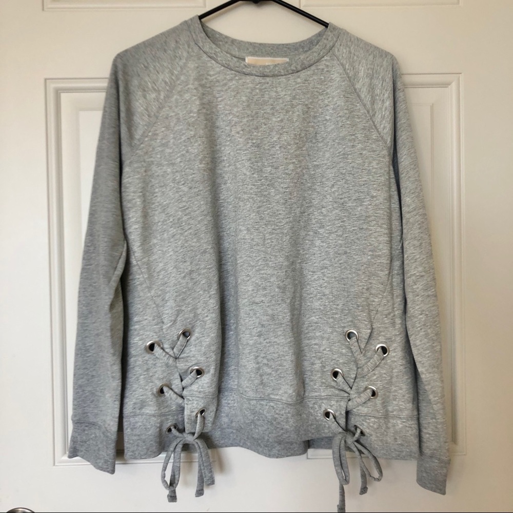 Michael Kors Grey Sweatshirt Top